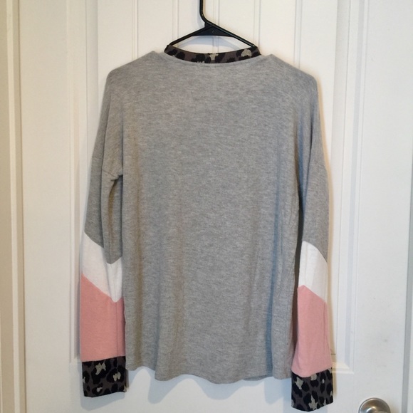 Limelush native people soft leopard contrast top S - Picture 7 of 8